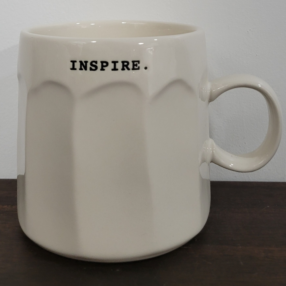Rae Dunn Icon Inspire White Ceramic Mug